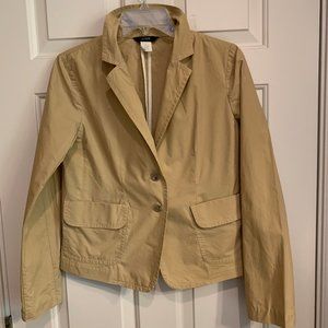J. CREW TAN SUMMER BLAZER